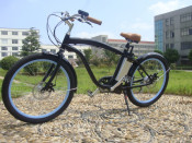250W Lithium Battery Electric Chopper Bicycle Beach Cruiser Bike
