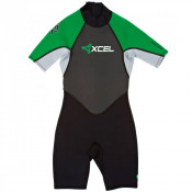 2mm Spring Shorti Wetsuit in Green Grey Black