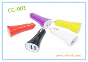 3.1A Dual USB Colourful Car Charger (CC-001)