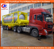 3 Axle 40ft 20ft ISO Chemical/ Fuel Tank Container Trailer