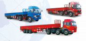 3 Axle Heavy Mechiney Transport Low Bed Semi Trailer