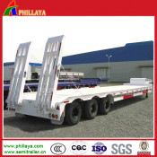 3 Axle Lowbed Type Trailer Flatbed Semi Trailer