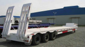 3-Axles 60ton Low Bed Semi-Trailer for Construction Machinery