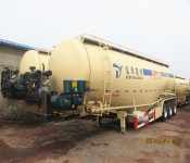 3 Axles Cement Transport Tank Trailer with Weichai Diesel Engine