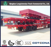3 Axles Flat Bed Container Semi-Trailer