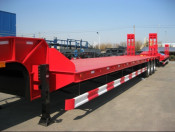 3 Axles Trailer Low Bed Semi Trailer for 50tons 60tons Construction Machinery Low Bed Semitrailer