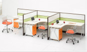 3 Seats Ergonomic Professional Useful Office Computer Workstation Furniture (HF-LTP007)