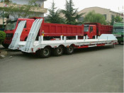 3 axles lowbed semitrailer