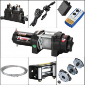3000lbs 4WD Electric ATV Winch with Wire Rope