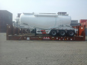 30cbm 3 Axle Bulk-Cement Carrier Semi-Trailer Shipped to Kenya