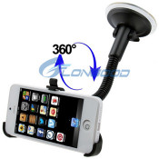 360 Degree Universal Car Windshield Mount Holder for iPhone 5 5c 5s