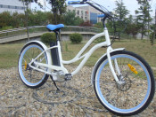 36V Beach Electric Bicycle 250W for Lady