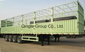 4 Axles Stake Type Semi Trailer with Side Boards and Barriers (QDT9711CXY)