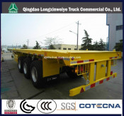 40" Container 3 Axles Flat Bed Semi Trailer