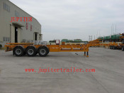 40 Feet Gooseneck Skeleton Three Axle Container Transportation Semi Trailer