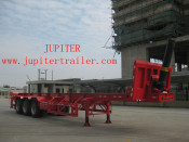 40 Hq Container Dumper Tipper Semi Trailer Entire Unloading