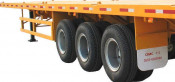40ft Container Trailer, 3 Axle Container Trailer, Flatbed Container Trailer