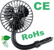 5 Inch Fixed Plastic Mini Car Fan with Direct Plug