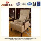 5 Star Hotel Lobby Furniture High Back Chair with Armest