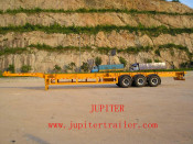 53 Feet Gooseneck Skeleton Three Axle Container Transportation Semi Trailer