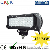 54W 10" LED Work Light Bar with CE RoHS IP68