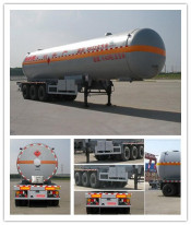 59.52 Cubic Metres 3 Axles LPG Tank Semi Trailer