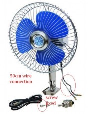 6 Inch 60 Strips Semi Seal Car Fan (WIN-112)