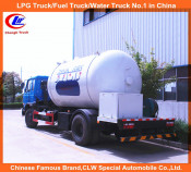 6 Wheeler 15000L LPG Tanker Truck Dongfeng LPG Gas Filling Tanker Truck