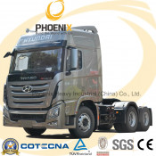 6X4 410HP Sichuan Hyundai Heavy Duty Tractor Truck
