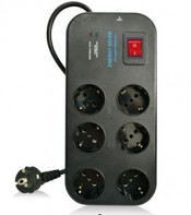 6way European Socket, with Overload Function