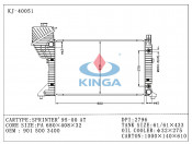 95 96 97 98 99 00 Aluminum Auto Radiator for Benz Sprinter at