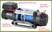 9500lbs Auto Winch with Synthetic Rope