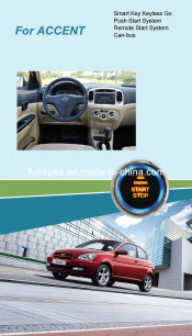 Accent Entry Keyless Go Smart Key Push Button Remote Start Can-Bus Alarm for Hyundai