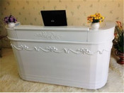 Acrylic Solid Surface Reception Desk with Customized Design
