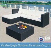 All Weather PE Rattan and Waterproof Cushion, Compound Rattan Sofa