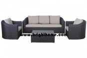 Aluminum Patio Rattan Outdoor Garden Sofa