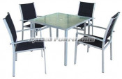 Aluminum Texliene Table and Chair (PAT-029)