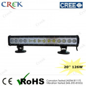 Amber/Red/Green/Blue Colorful 126W 20'' Inch 42PCS*3W CREE LED Light Bar (CK-BC22103T)