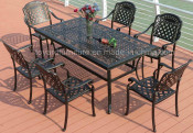 American Modern Outdoor Garden Furniture Aluminum Casting Dining Table (SD516)