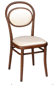 Antique Aluminum Bent Wood-Looking Chair (DC-15545)