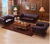 Antique Aviator Genuine Leather Living Room Sofa Made in China