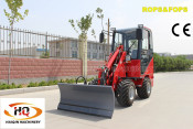 Articulated Mini Wheel Loader (HQ908) with Snow Shovel