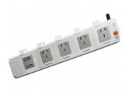 Australia Extension Strip with USB, USB Power Outlets