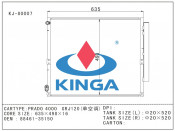Auto Condensaer Parts for Toyota Prad0 400 Grj120
