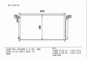 Auto Condenser for Accord 2.4'03 CM5 (KJ-81019)