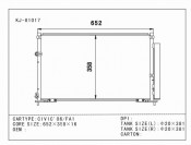Auto Condenser for Civic'06/FA1 (KJ-81017)