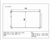 Auto Condenser for Civic'2000 ES7/ES8 (KJ-81021)