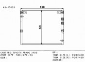 Auto Condenser for Toyota Prado 3400 (KJ-80028)