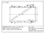 Auto Radiator for CRV'97-01 2.0L-RD1 MT (KJ-17090)