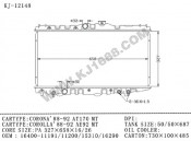 Auto Radiator for Corona'88-92 AT170/COROLLA'88-92 AE92MT (KJ-12148)